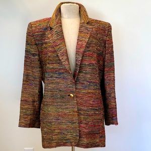 Cione Womens Gold w Several Colors for an Ombre Effect with Bling.  / Size M